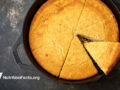 Cast iron skillet with corn bread