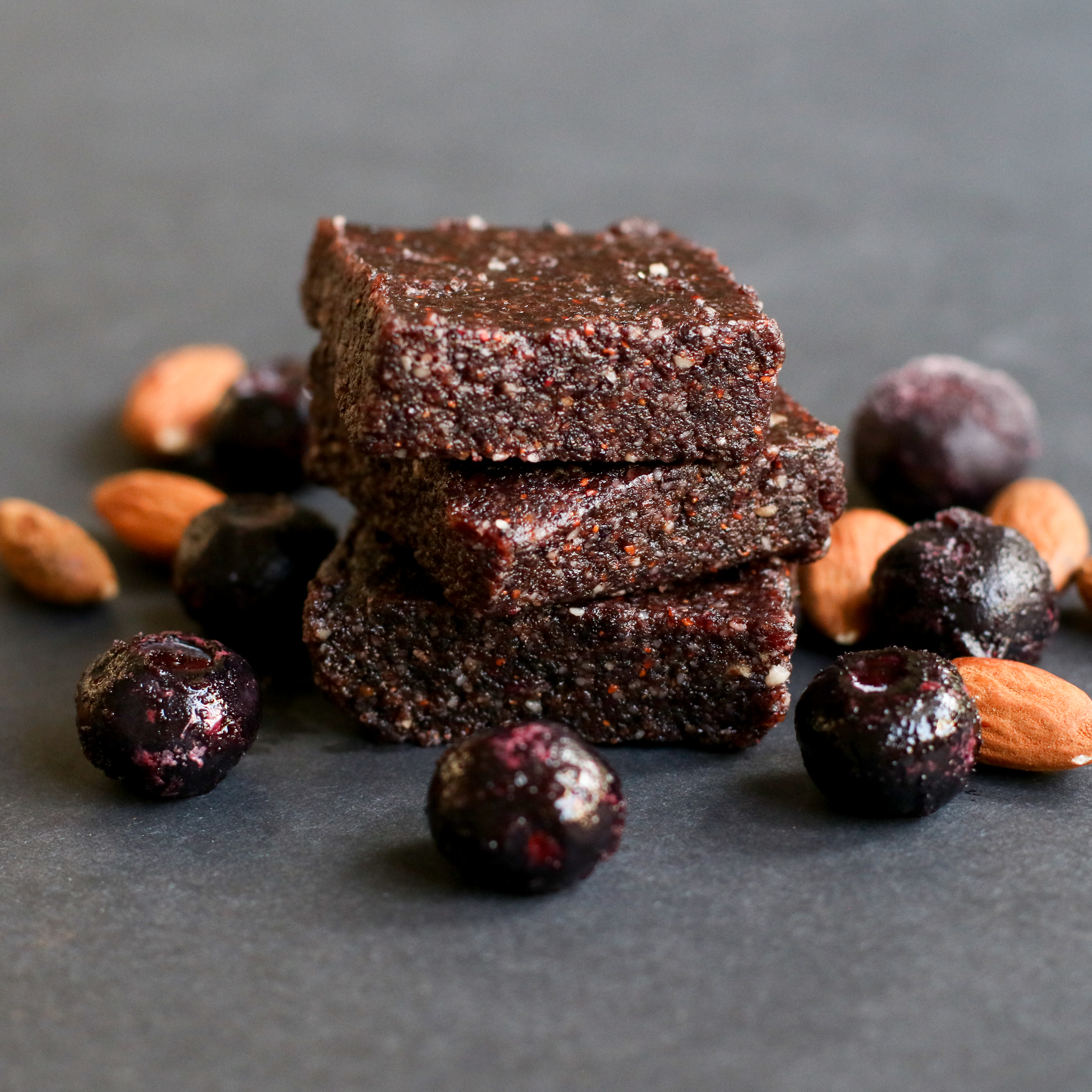 stack of fruit and nut bars