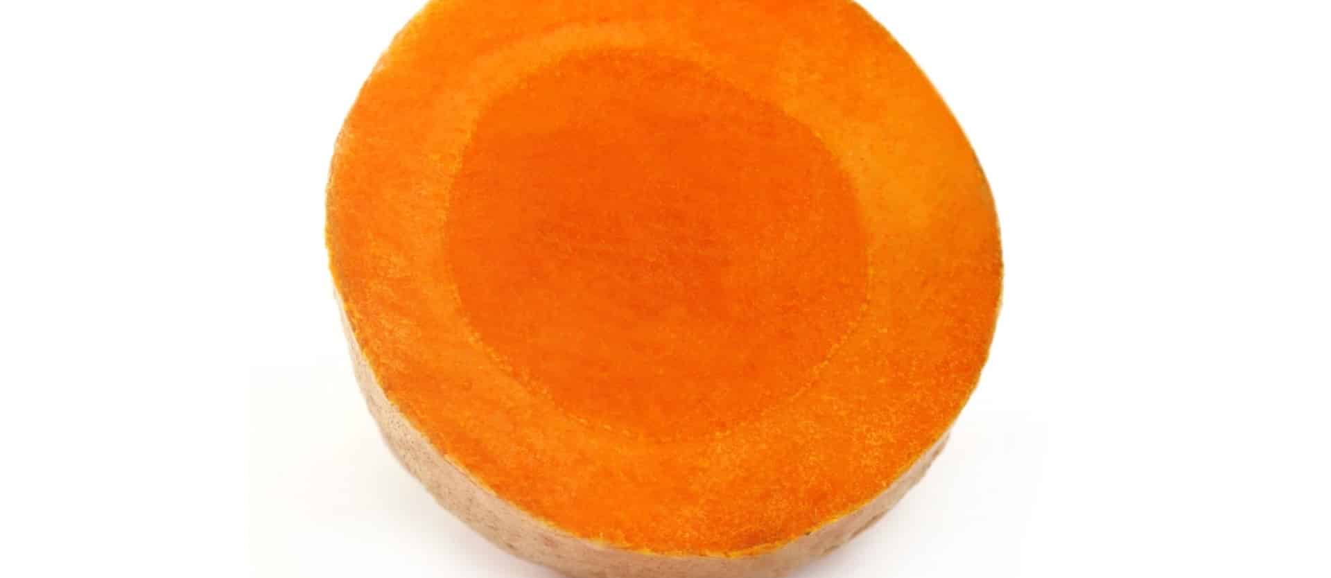 slice of fresh turmeric